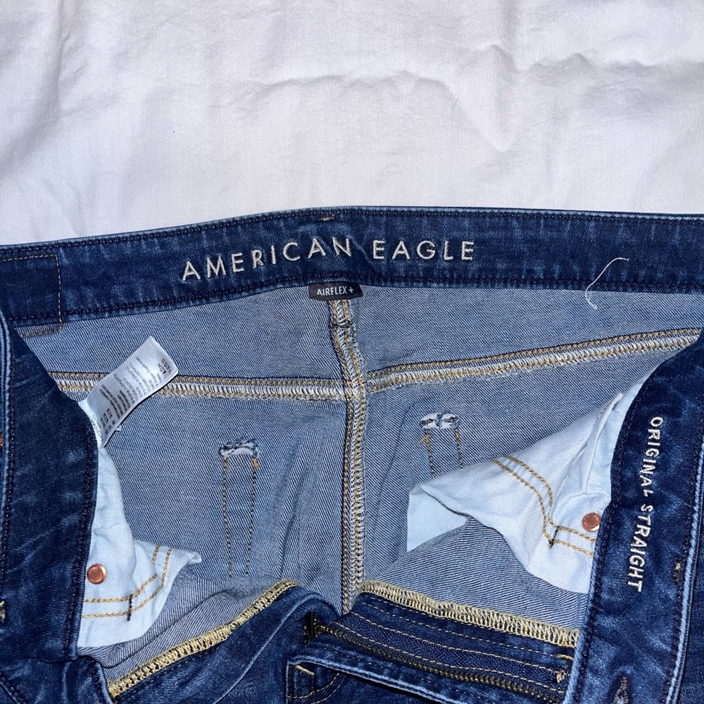 34x36 American Eagle Original Straight Jeans - Picture 2 of 3